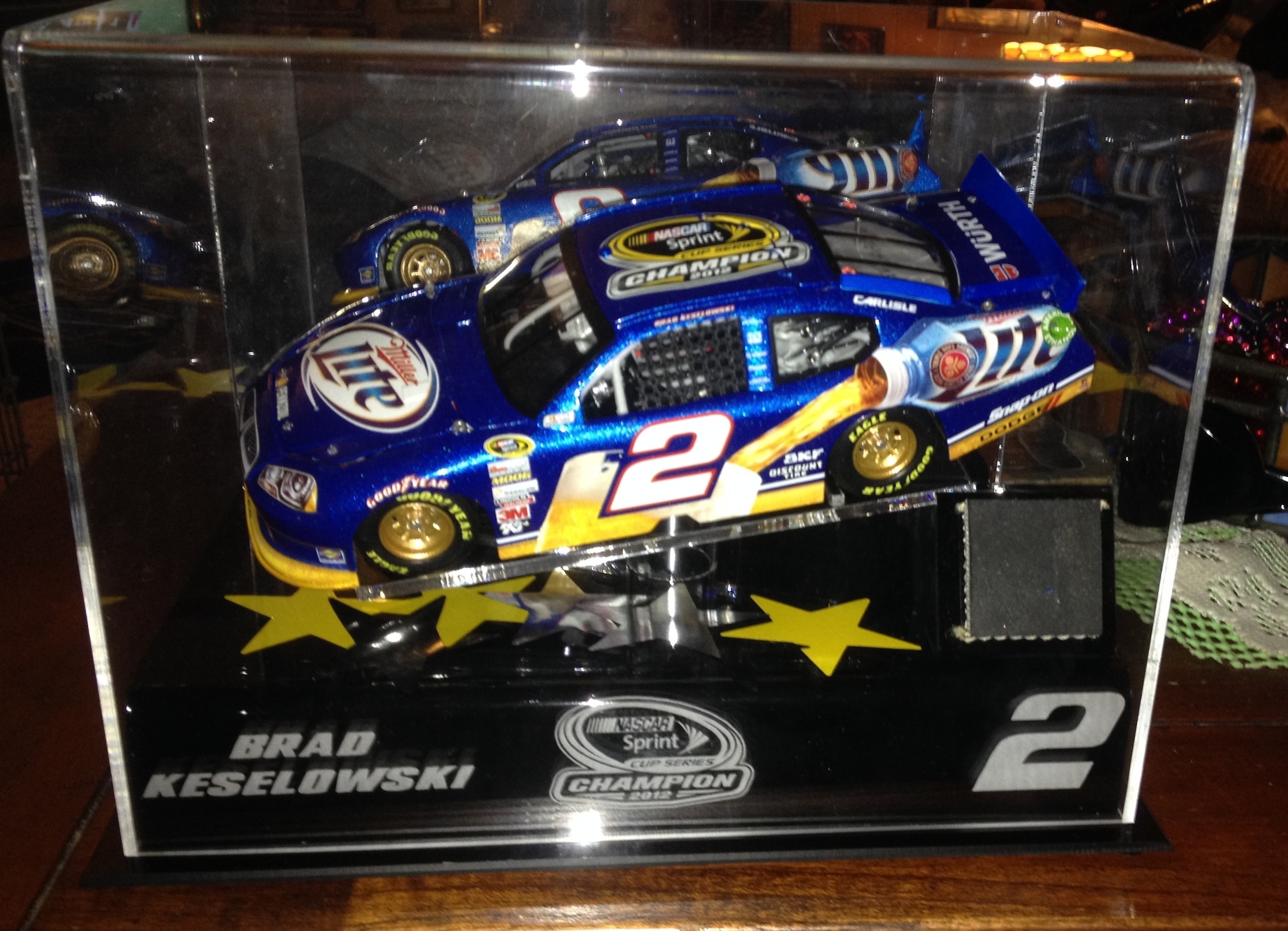 This is the 2012 Championship car in its special case.