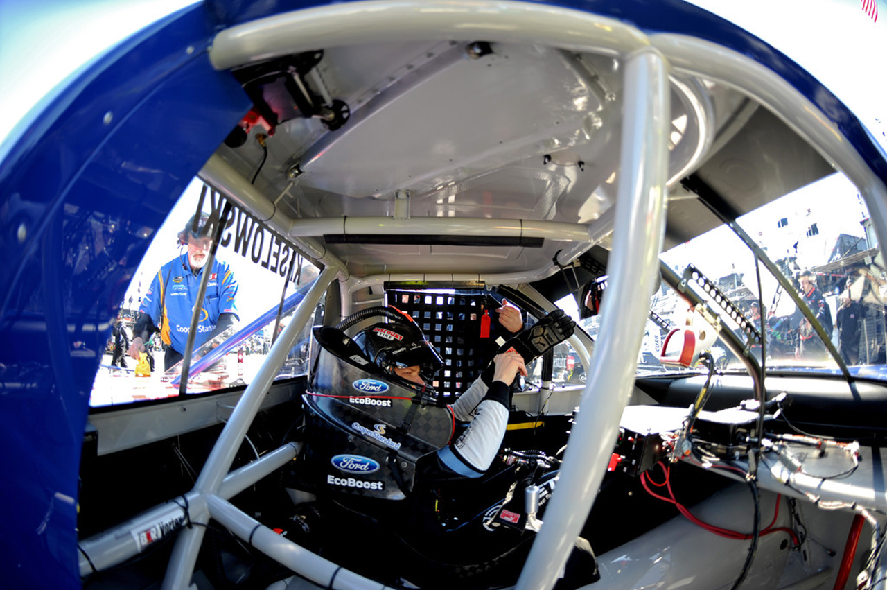 BK hops behind the wheel of his No. 29 truck Saturday after piloting the No. 19 to three top 5s in three starts last year.