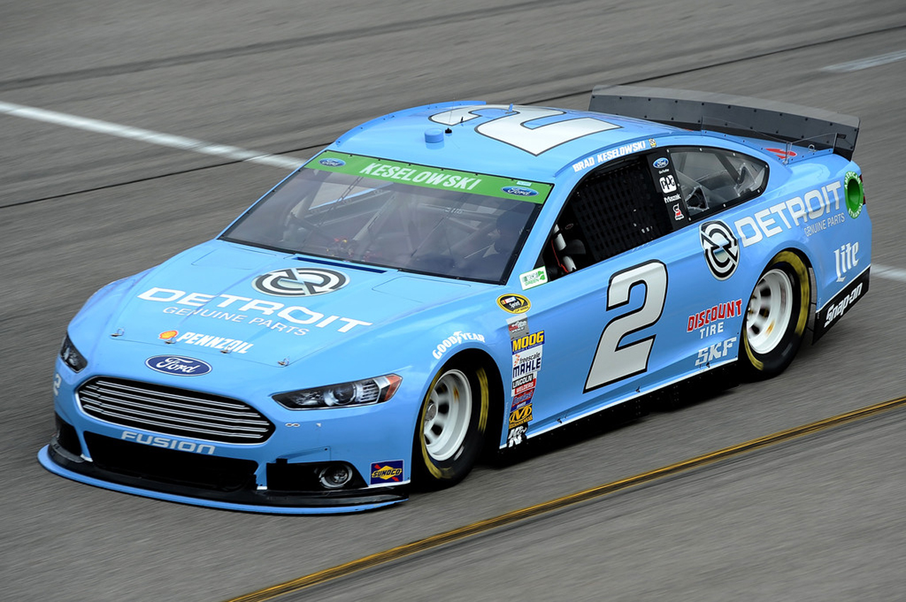 Saturday night marks the official debut of the Detroit Genuine Parts No. 2 Ford Fusion (Getty Images).